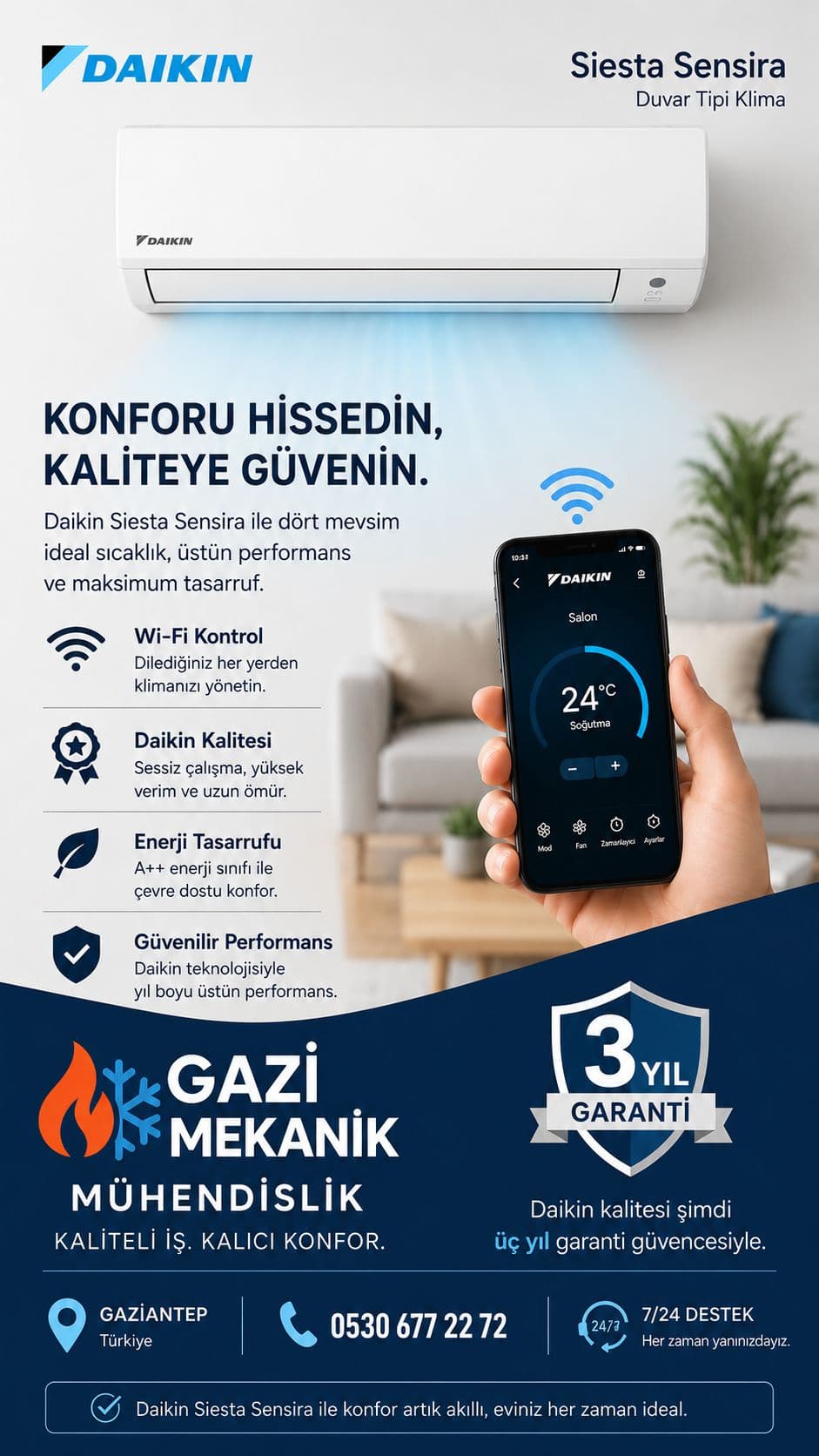 Daikin Siesta Sensira kampanyası